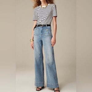J Crew wide leg trouser jeans 29 high rise